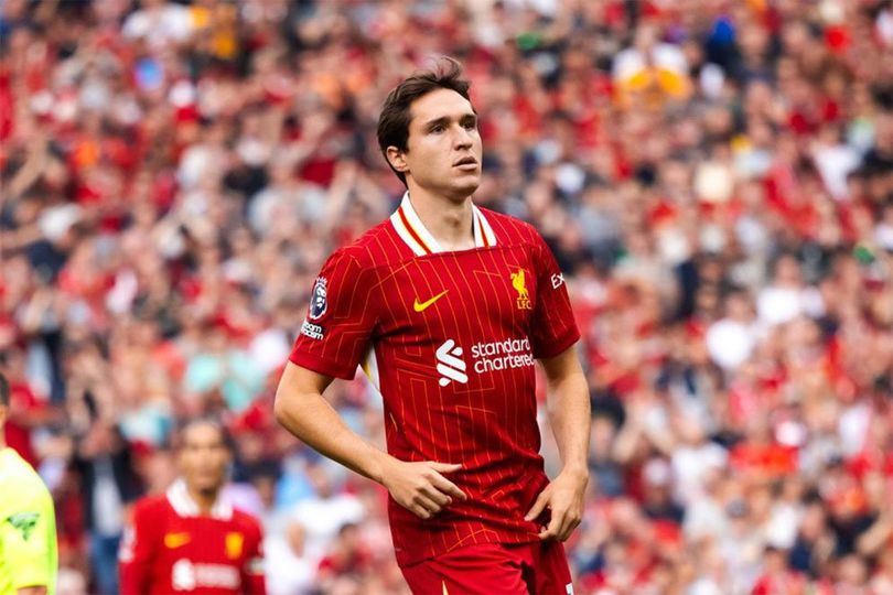 Kurang Beruntungnya Federico Chiesa di laga Liverpool vs Bournemouth