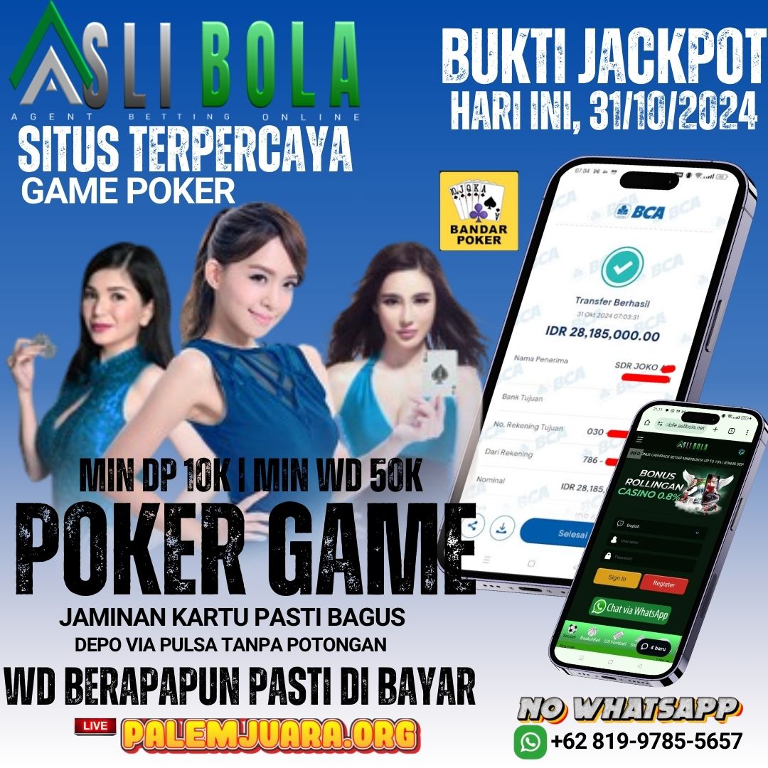 INFO KEMENANGAN POKER GAMES | BANDAR POKER | 31 OCTOBER 2024