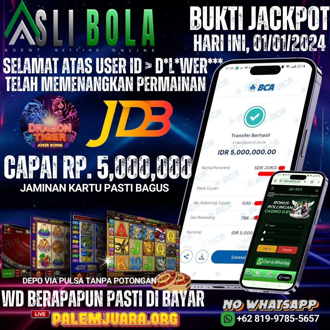 INFO KEMENANGAN POKER GAMES | JDB GAMES | 01 NOVEMBER 2024