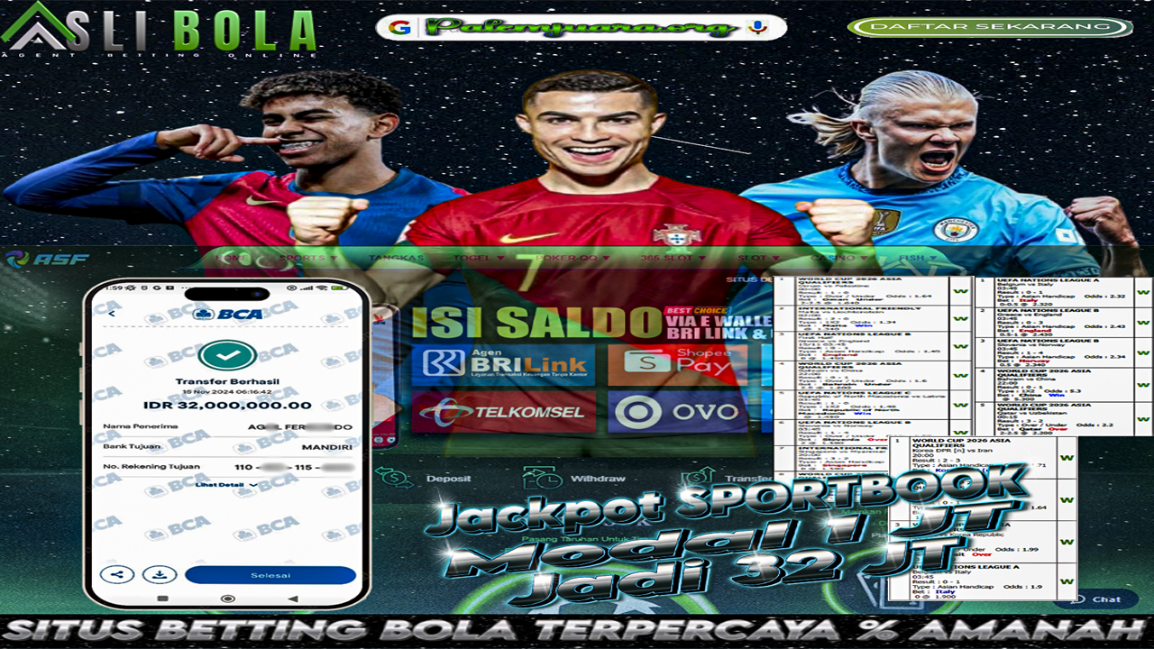 INFO KEMENANGAN MIX PARLAY SPORTSBOOK | 15 NOVEMBER 2024