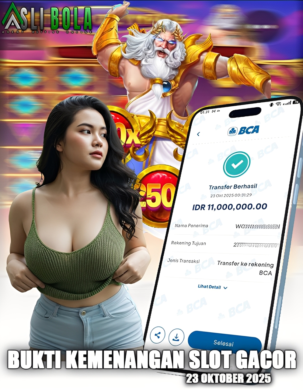 INFO KEMENANGAN HARI INI 23 OKTOBER 2025